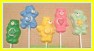 229sp Caring Bears Chocolate or Hard Candy Lollipop Mold
